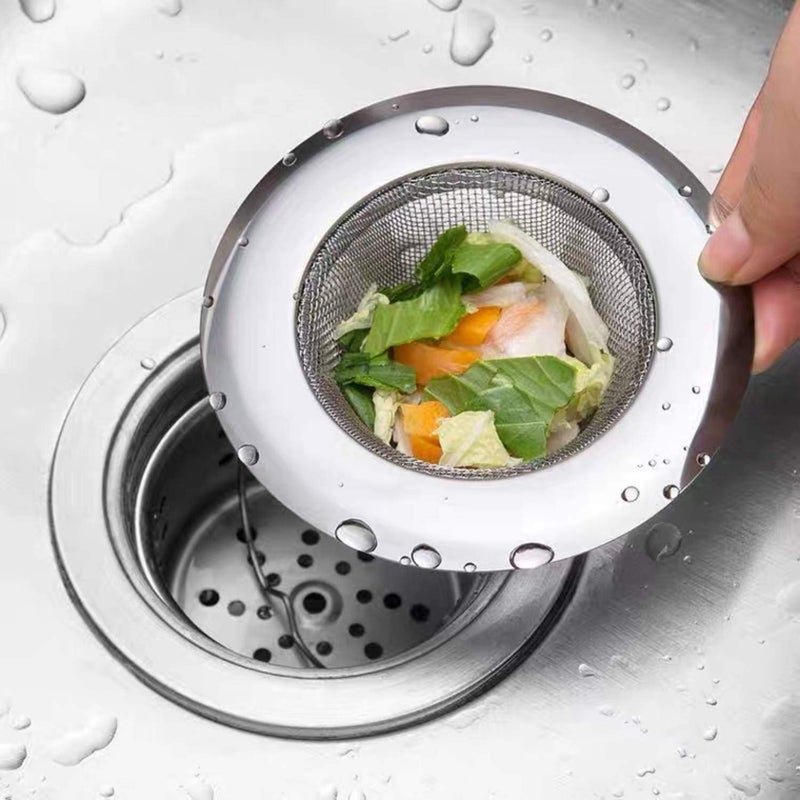 YouYou 2 Pack 4.5" Kitchen Sink Drain Strainers, Stainless Steel Drain Cover with Anti Clogging Mesh, Thicken Edge - Image 5
